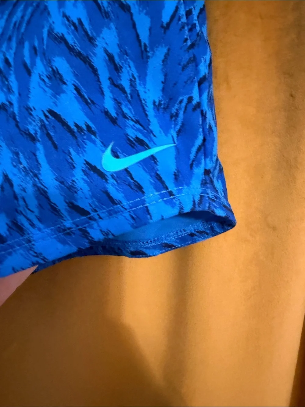 NWT Nike Youth Blue Printed Running Shorts